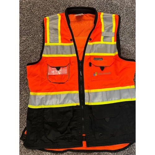 Kishigo Premium Black Series Safety Vest Orange Hi-Vis XL S5022 - product listing photo