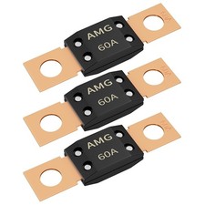 Joinfworld 60A MEGA Fuse, High Current Bolt Mount Automotive 60 Amp MEGA/AMG...