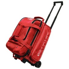 Vise 2 Ball Economy Double Roller Red Bowling Bag