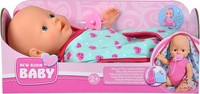 New Born Babypuppe 30Cm Mit Kuscheldecke, Trink- & Nassfunktion, Schnuller