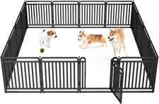 New Thickened Version Dog Playpen, 32 Inch Dog Fences for the Yard, Portable Out