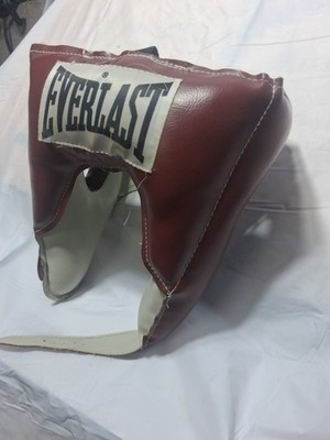 RARE Vintage Everlast Boxing Headgear - Leather Training Helmet