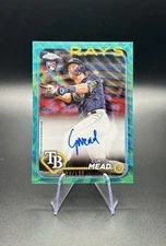 2024 Topps Chrome Curtis Meade Aqua Lava Refractor Auto /199 RA-CME