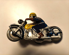 Schuco Motorrad Blechspielzeug mit Fahrer, Herstellungszeitraum nach 1970