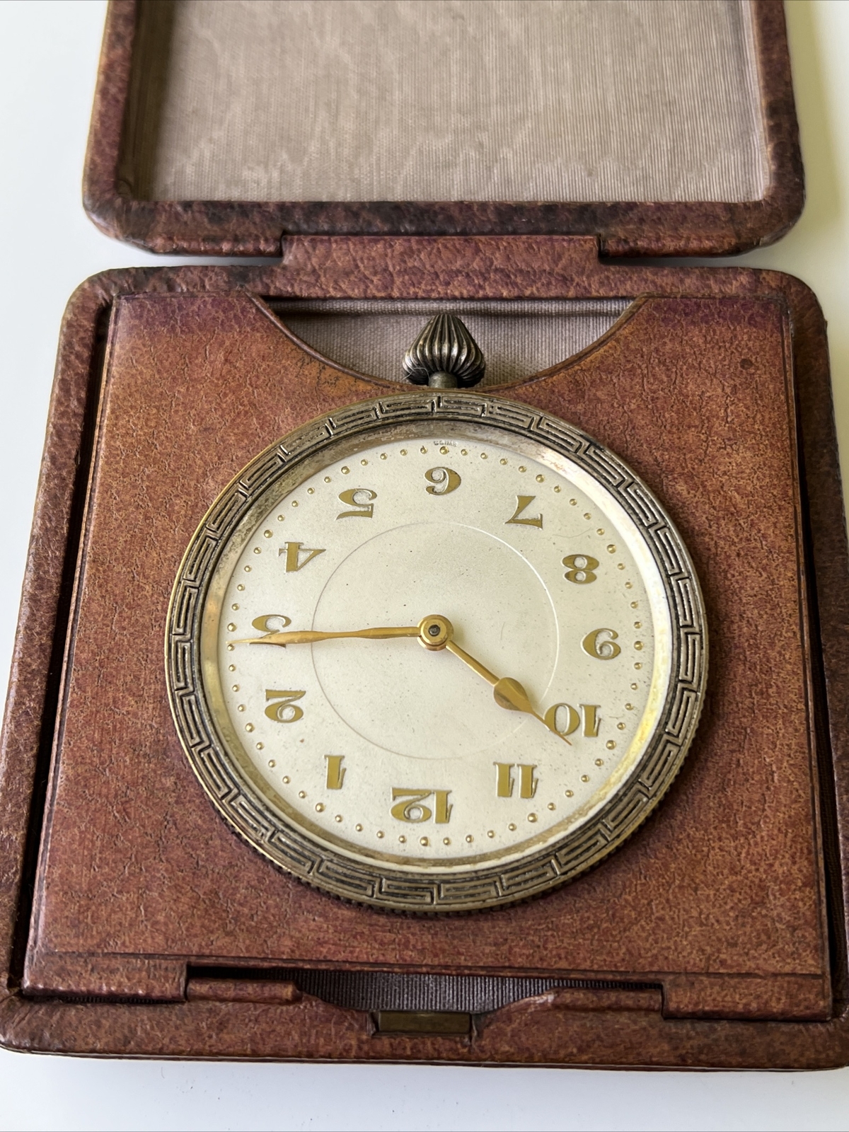 Antique travel clock table clock grandfather cloc… - image 20