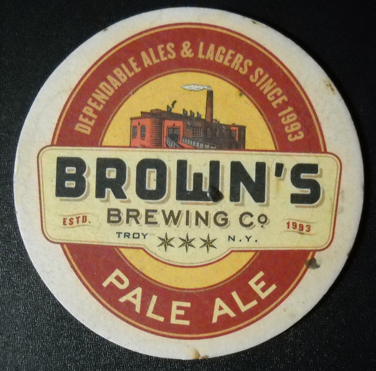 Troy Pub & Brewery Brown's Brewing Co. Troy NY Growler, Match Book