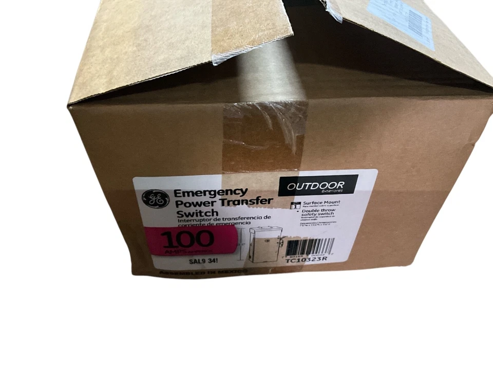 Interruptor de transferência de energia de emergência gerador não fundido manual GE 100 amp 240 volts. - Imagem 4 de 4