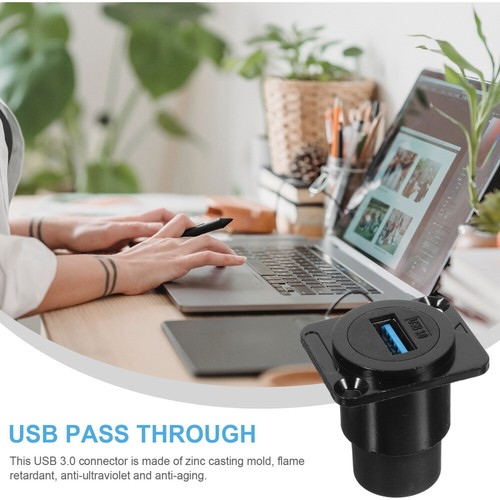USB Socket Adapters Multiple Devices Panel Mounted Connector Female - Picture 6 of 12