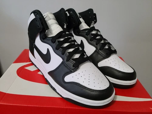  Nike Dunk High Retro Black White  Panda US Size 8.5