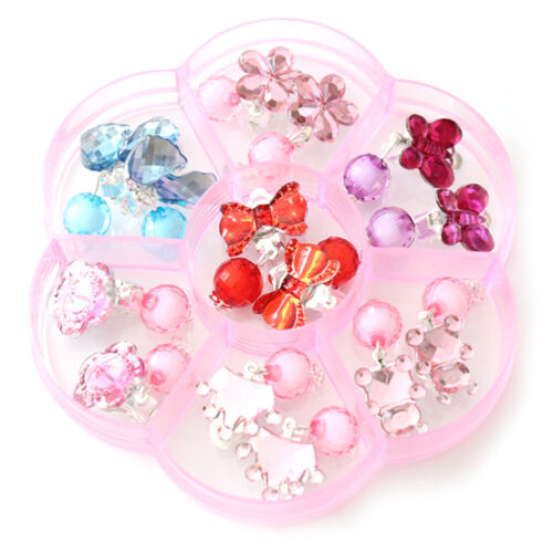  7 Pairs Accessoires Für Mädchen Kinderschmuck Clip Earrings Lagerung - Bild 1 von 4