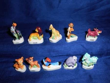 LION KING Simba's Pride Set 10 Miniaure French Porcelain FEVES Figurines DISNEY
