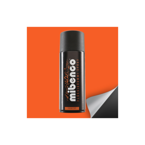Mibenco Liquid Rubber Spray Orange Matte 400ml - Picture 1 of 1