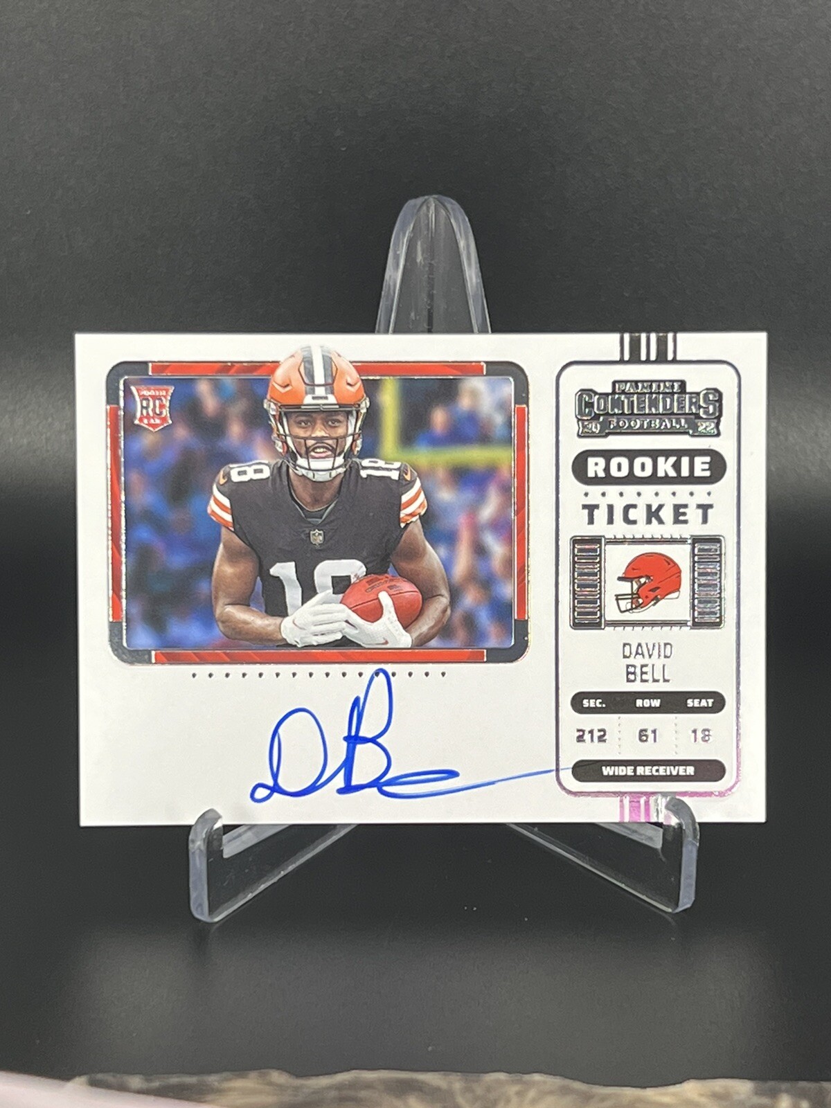 2022 Panini Contenders David Bell Rookie Ticket Variation On-Card Auto #113