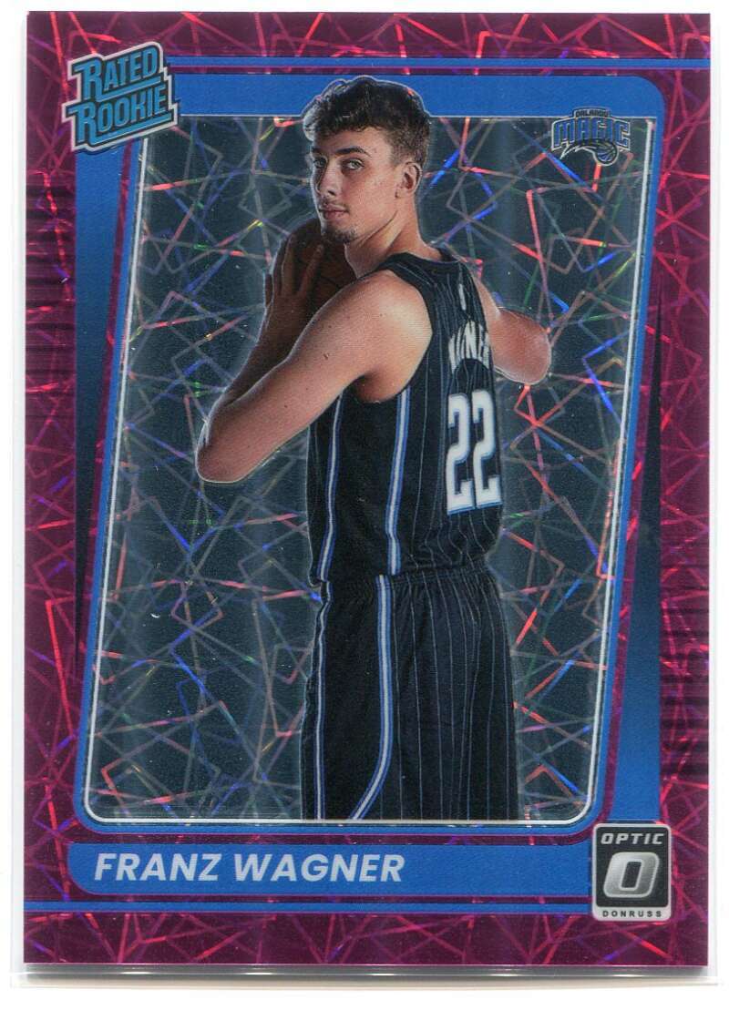 2021-22 Donruss Optic Pink Velocity 185 Franz Wagner RR Rated Rookie 10/79