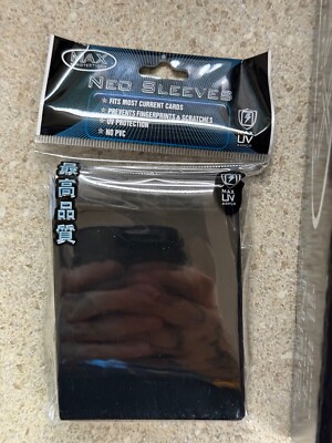 Lot of 15 Max Protection Neo Sleeves Black 50ct Fits Most Current