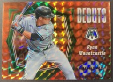 Ryan Mountcastle 2021 Panini Mosaic Debuts Green Prizm SP #PD17 Orioles