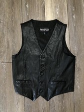 Wilsons Leather Womens Black Vest M MEDIUM