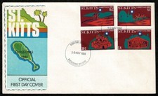 ST KITTS  1980 FDC Christmas SE56