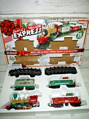 christmas village electric train sets