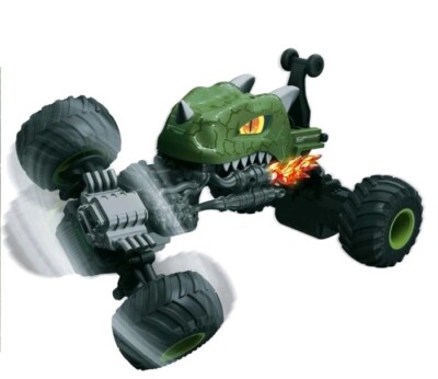Lexibook, Crosslander  Remote Controlled Dinosaur Car, Up To 10km/H, Stunts