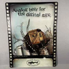 Dogfish Head Craft Brewery Analog Beer For The Digital Age Metal Sign 18 x 23