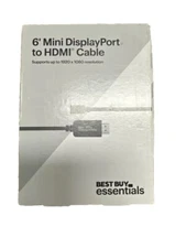 Best Buy essentials - 6' Mini DisplayPort to HDMI Cable 6 ft - Black
