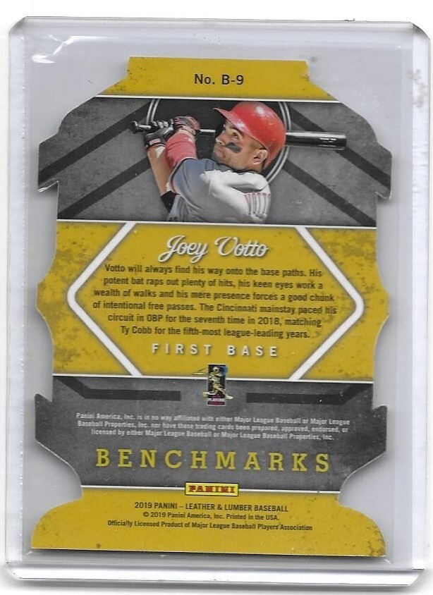 2019 Panini Leather & Lumber #9 Joey Votto Benchmarks | eBay