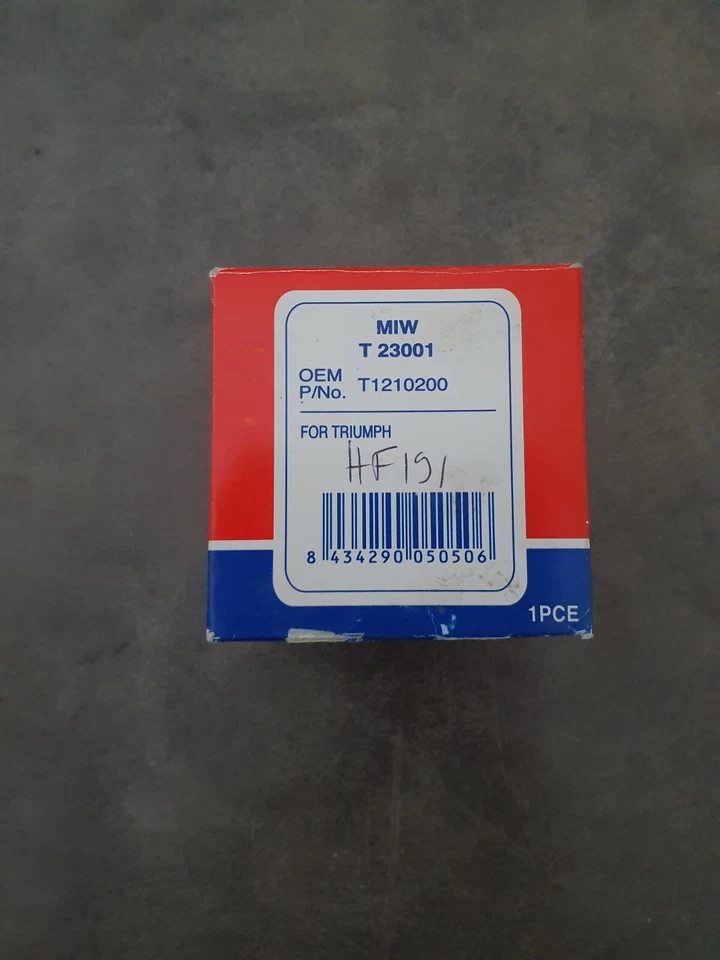 FILTRE A HUILE MEIWA T23001 TRIUMPH = HF191 HF 191 - Photo 2/2
