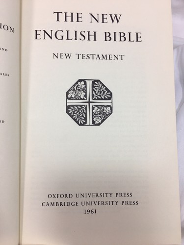 Vintage 1961 The New English Bible New Testament Oxford Cambridge - Bild 3 von 11