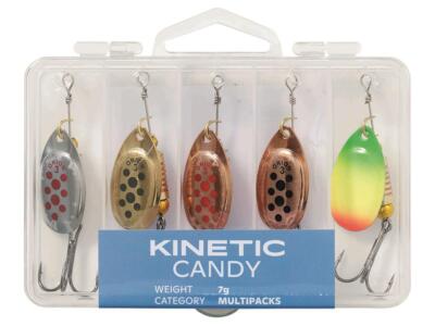 Kinetic Spinner Set Candy Forelle Barsch Köder