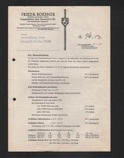 AUGUSTENTHAL, Brief 1952, Friedrich Boesner GmbH 