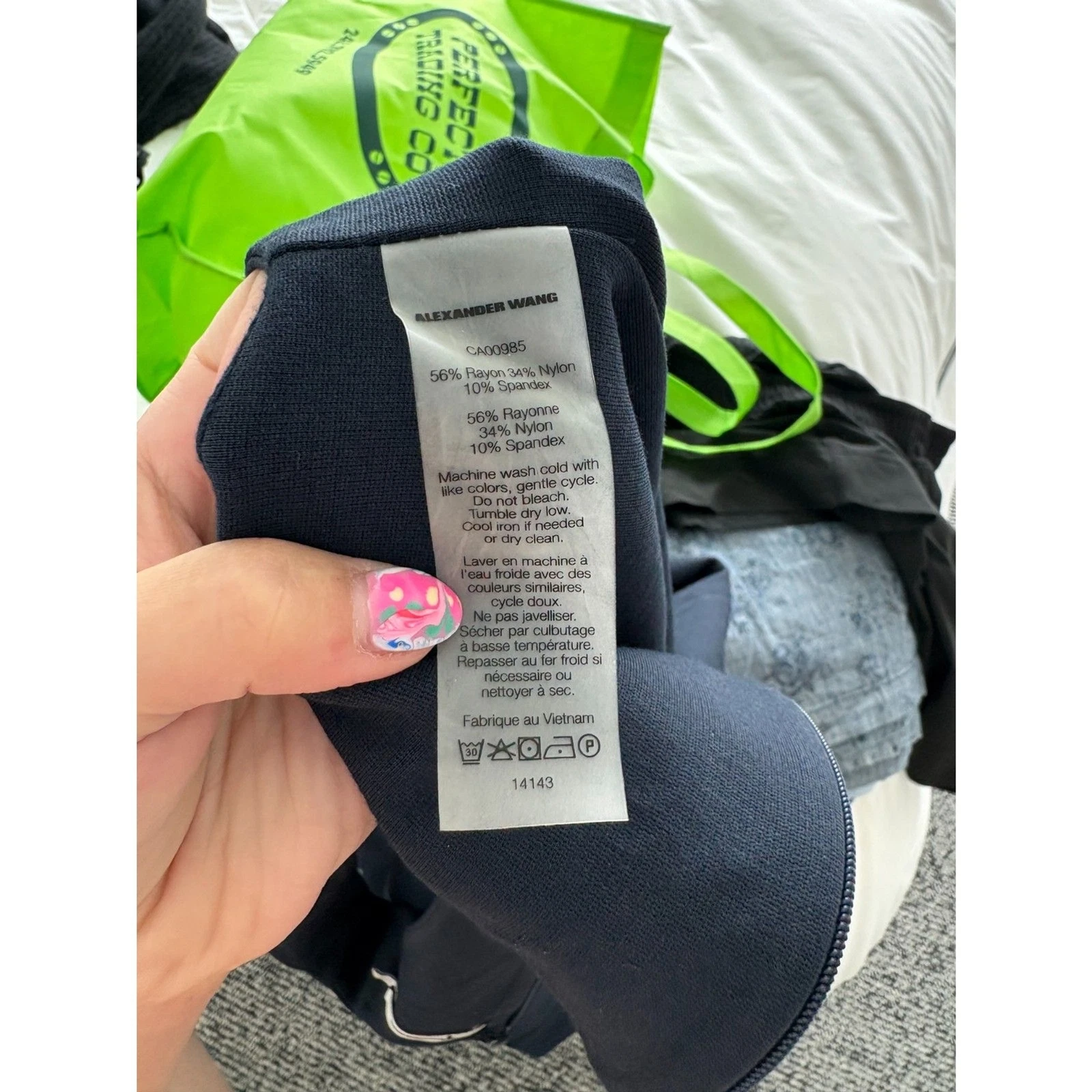 Abito midi T Alexander Wang senza maniche ritagliato bodycon blu navy piccolo