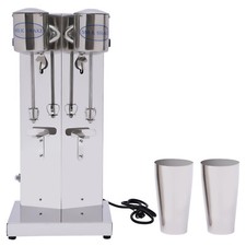 Double-head Electric Milk Shaker Silver Commercial Milk Shaking Machines 800ml