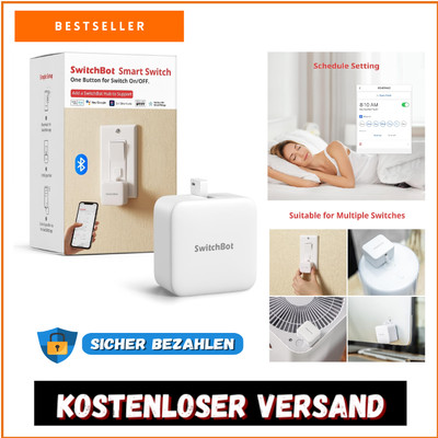 SwitchBot Smart Schalter - Intelligent Timer-Steuerung mit Alexa und Google Home