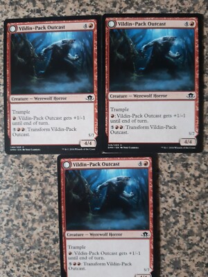 MTG - 3 x Vildin-Pack Outcast Dronepack Kindred - Eldritch Moon