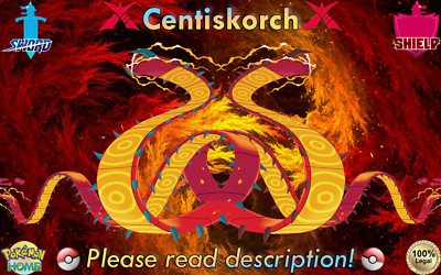  Shiny Non-shiny Centiskorch Gigantamax 6IV ️Sword Shield HOME ( Legal)