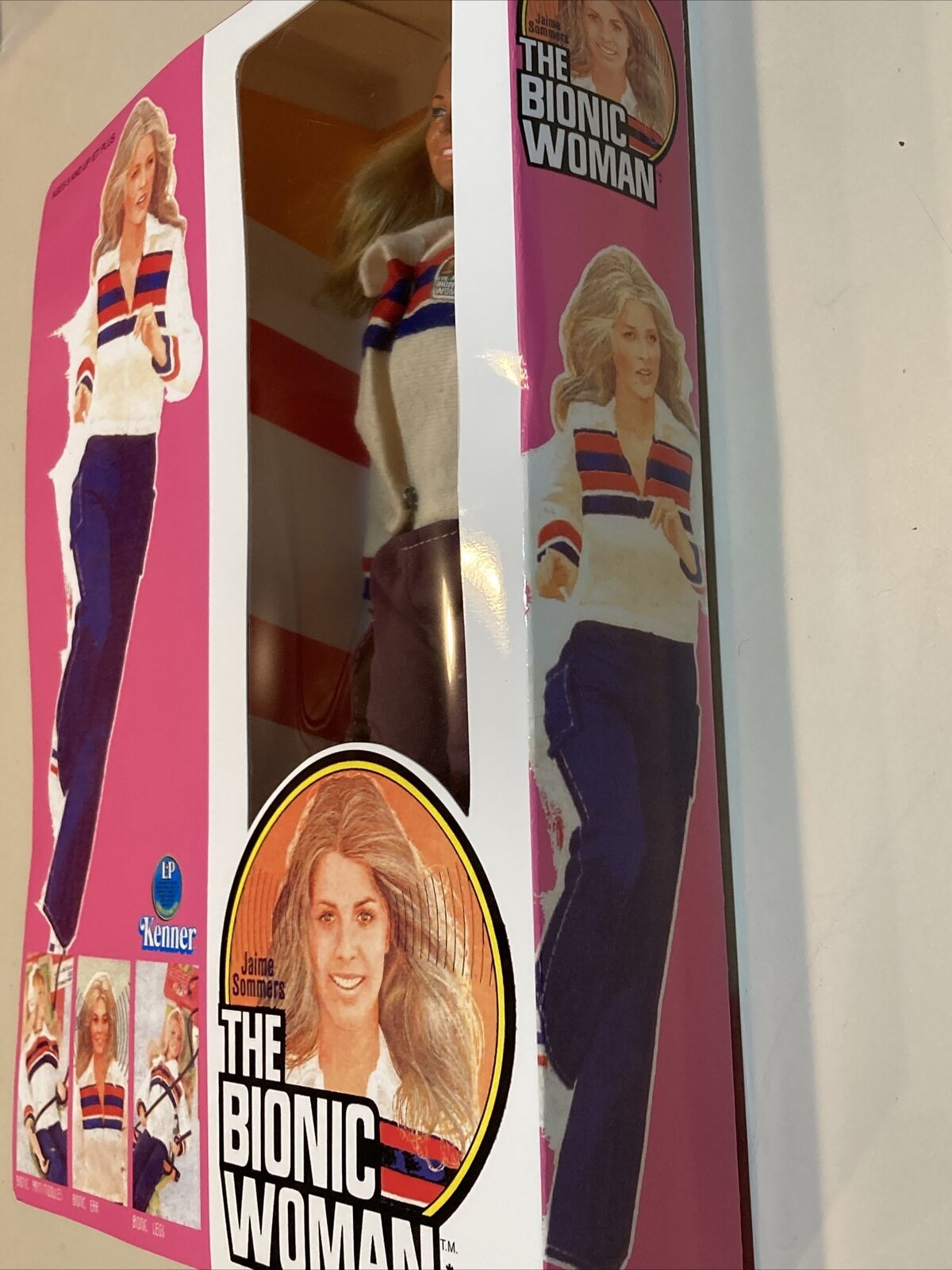 1975 Bionic woman Vintage doll in Repro Box Jamie Summers Kenner