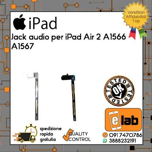 JACK AUDIO PER AURICOLARI PER APPLE IPAD AIR 2 A1566 - A1567 FLEX FLAT |  eBay