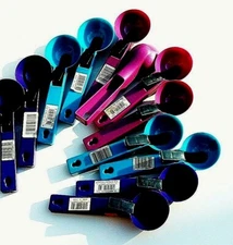 Set Of 12 Aronson Ice Cream Scoops Plastic Assorted Colors 7in