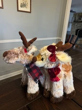 2006 Finney and Hazel Standing Reindeer with Tags 15" Plush by Encore Group