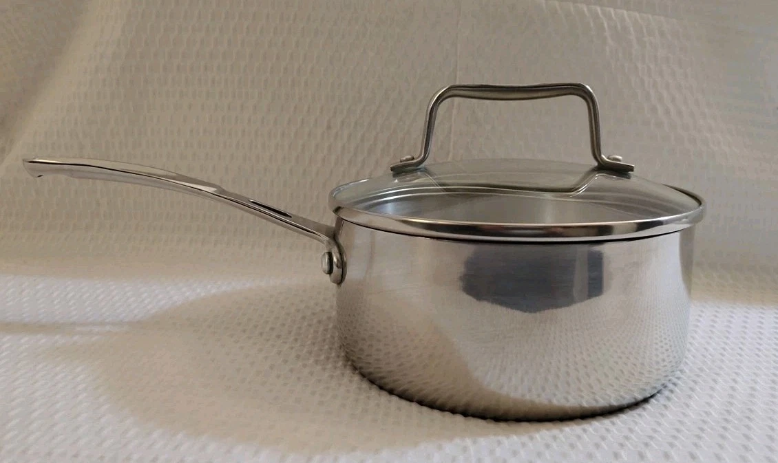 Revere Ware Pro All Stainless Steel 2qt Sauce Pan With Glass Lid