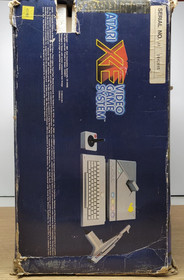 Atari XE System Console Manual & Power Supply CIB (Powers on, Displays)