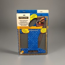 Fiskars Cutting Mat Quilting Set 18  x24   Acrylic Ruler 6  x24  