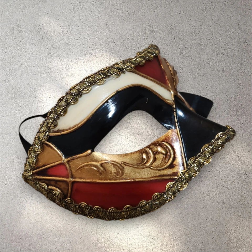 Original Venezia Hand Painted Masquerade Eye Face Mask Made In Italy - Image 3 of 4