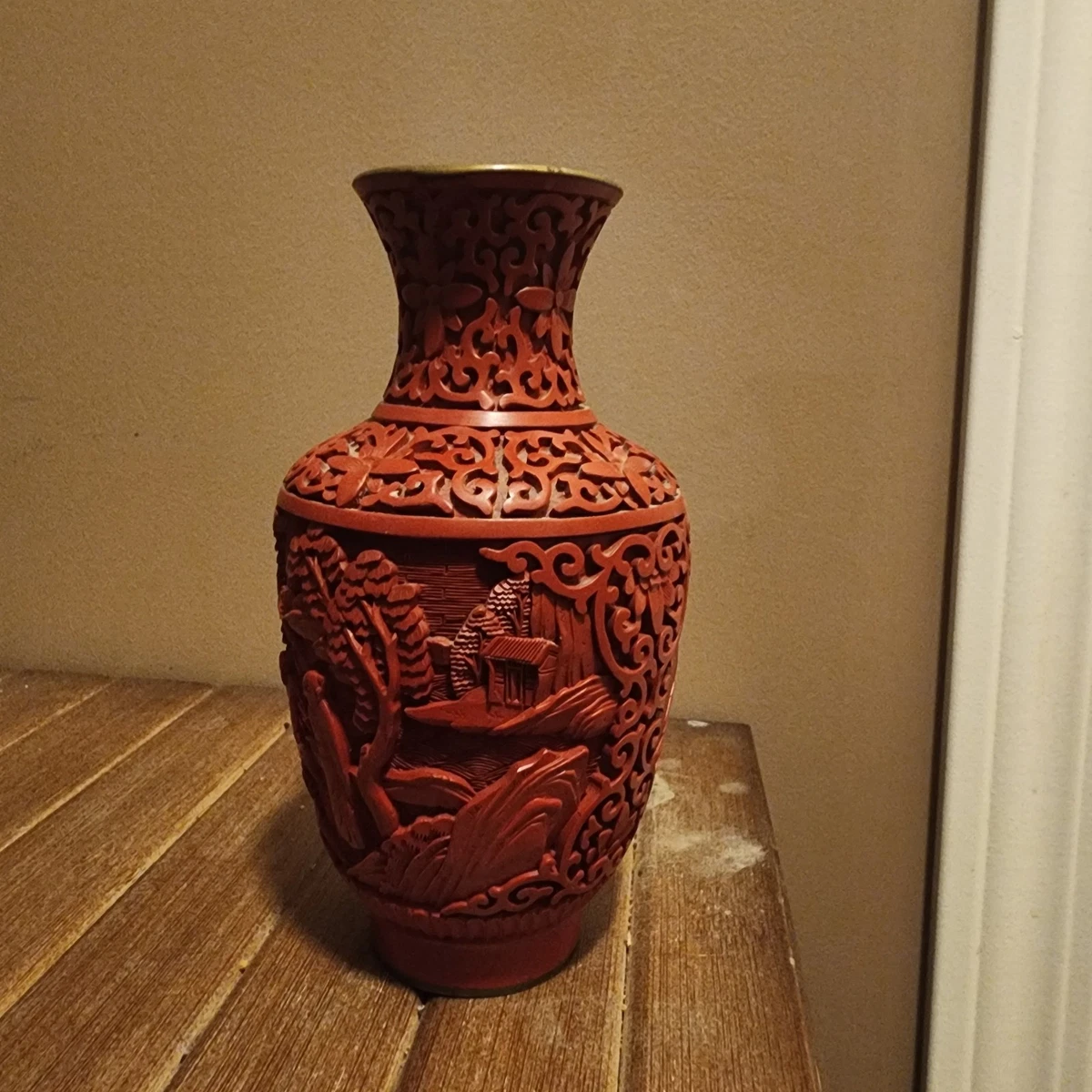 中国雕漆花瓶| eBay
