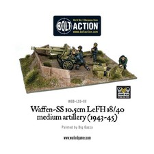 Warlord Bolt Action German Waffen-SS 28mm Waffen-SS 10.5CM LeFH 18 Gun Pack New