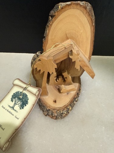 Handcrafted Olive Wood from the Holy Land Nativity Holy Family Christmas