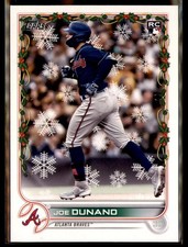 2022 Topps Holiday #HW7 Joe Dunand Rookie Card. rookie card picture