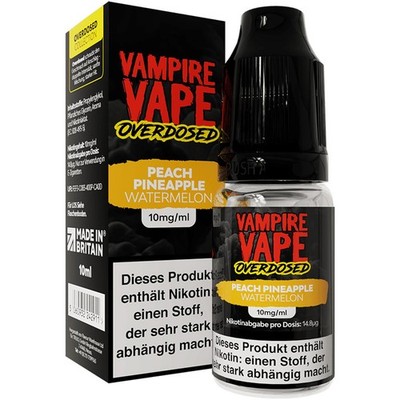 Vampire Vape Overdosed Pineapple Peach Watermelon NicSalt Liquid