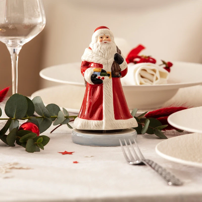 Carillon Babbo Natale Girevole Villeroy & Boch Nostalgic Melody 15 cm Porcellana, fotografia 3 di 9